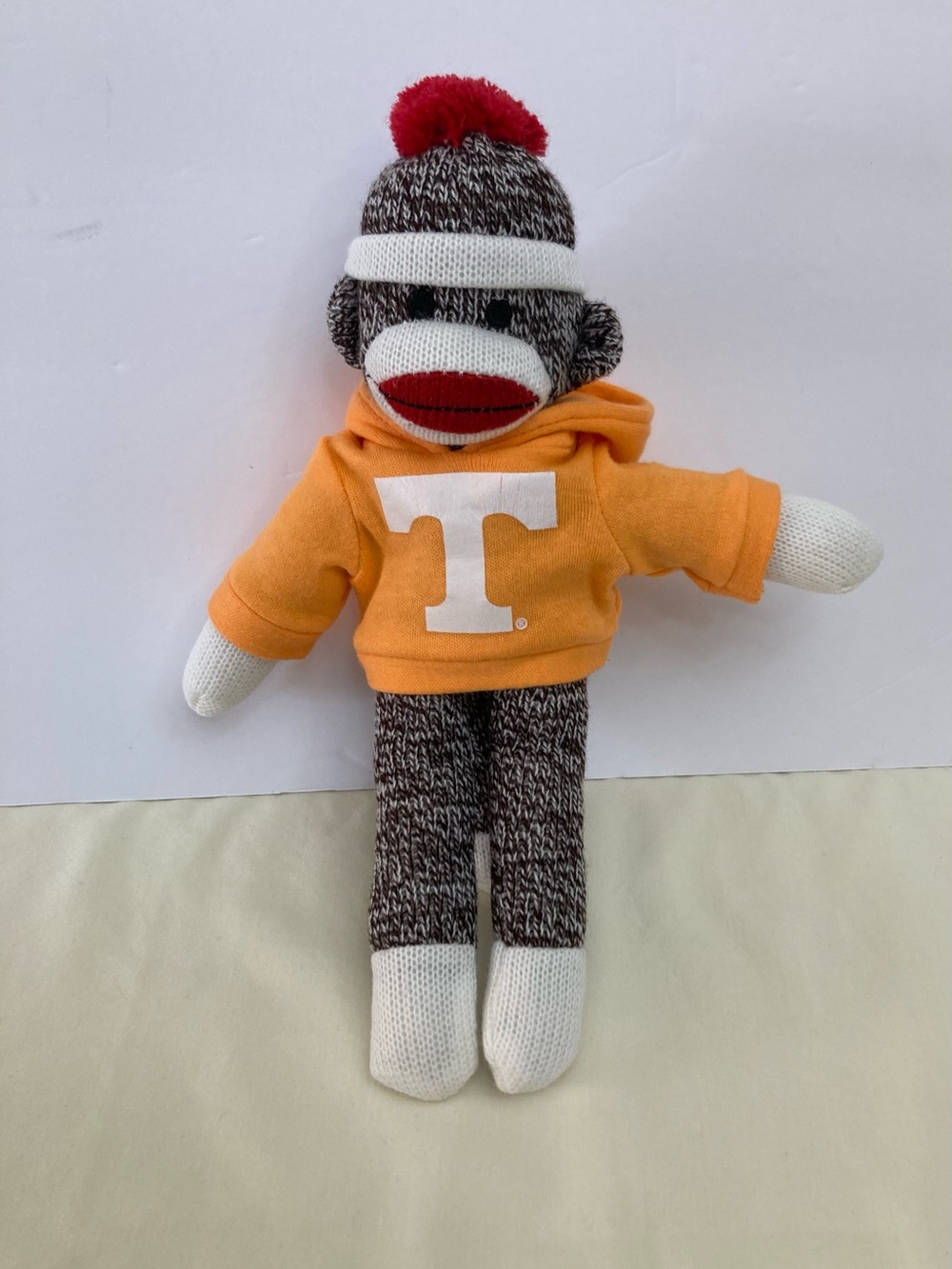 Plushland Sock Monkey with Tennessee Orange Hoodie - Unbranded